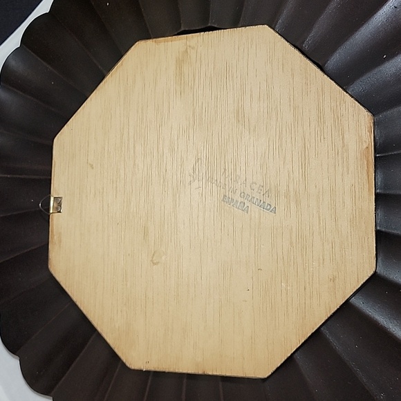 Vintage Octagonal Inlaid Wood Trivet/Wall Decor - Picture 4 of 5